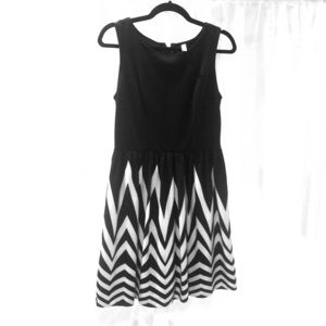 Black and white dress